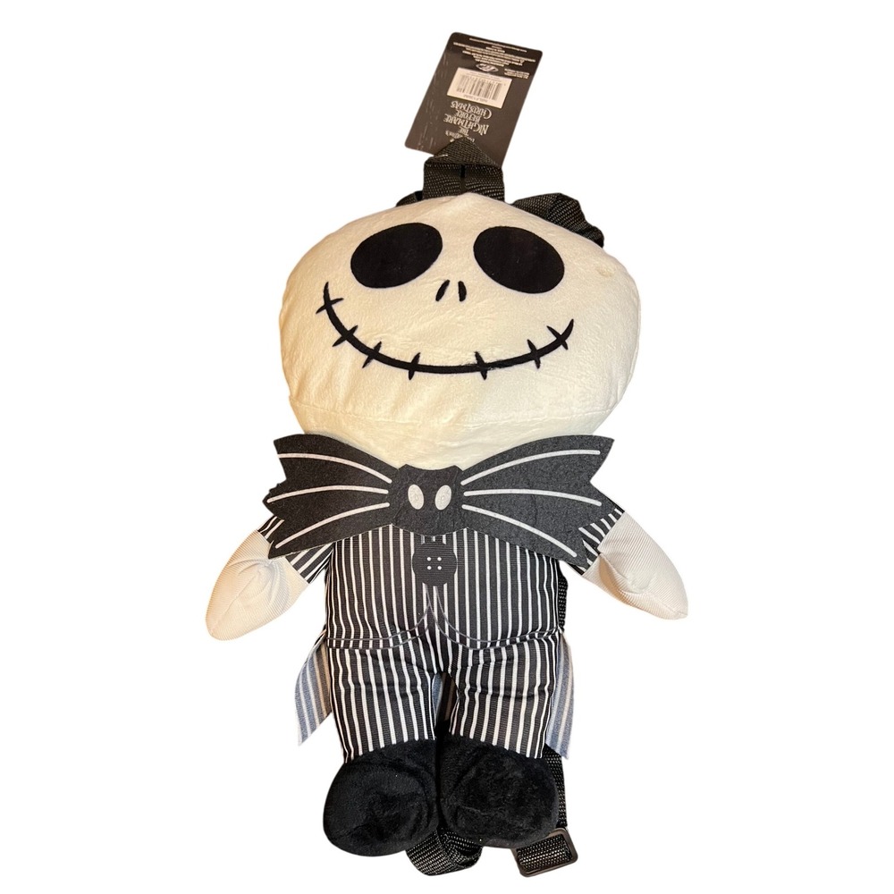 Nightmare Before Christmas Jack Skellington Small Plush Backpack NWT Disney
